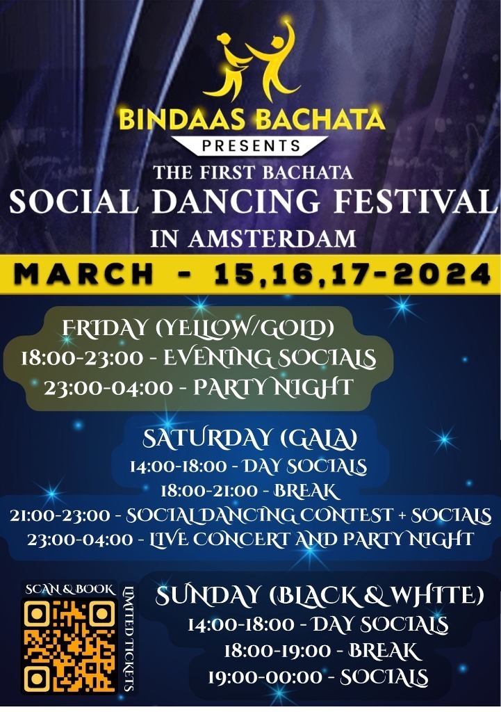 BINDAAS - BACHATA Sensual - The First Bachata Social Dancing Festival in Amsterdam