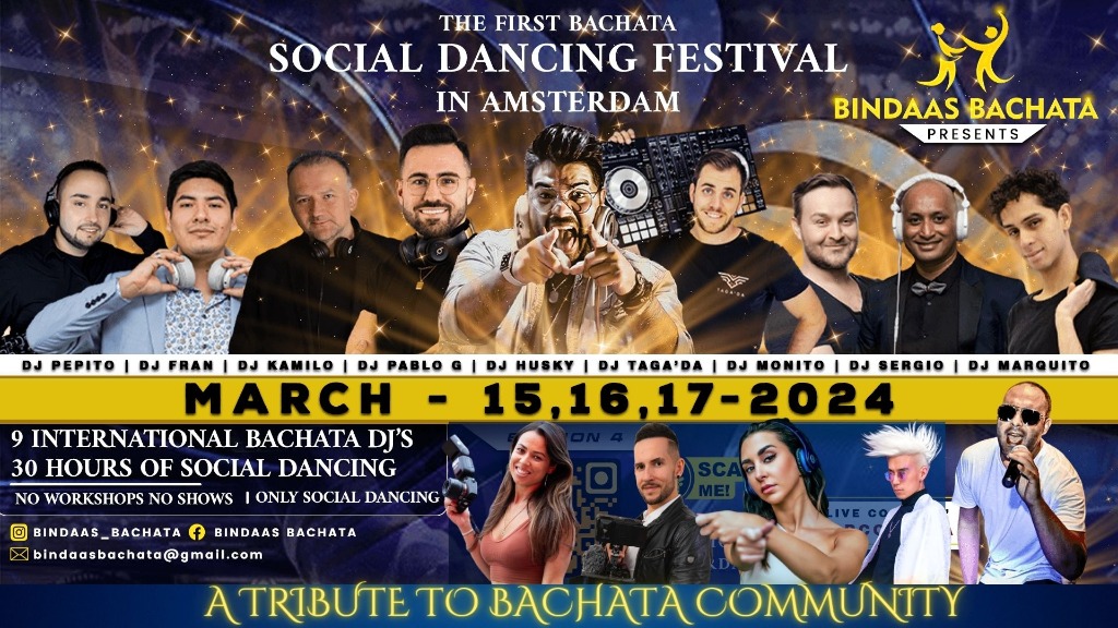 BINDAAS - BACHATA Sensual - The First Bachata Social Dancing Festival in Amsterdam