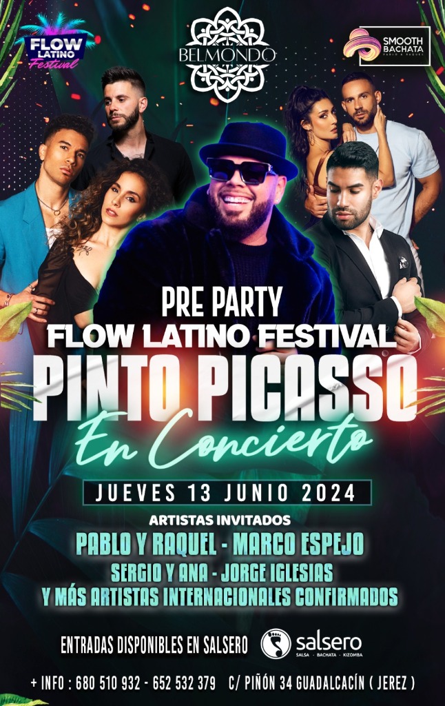 Pre Party Flow Latino Festival con Pinto Picasso en concierto